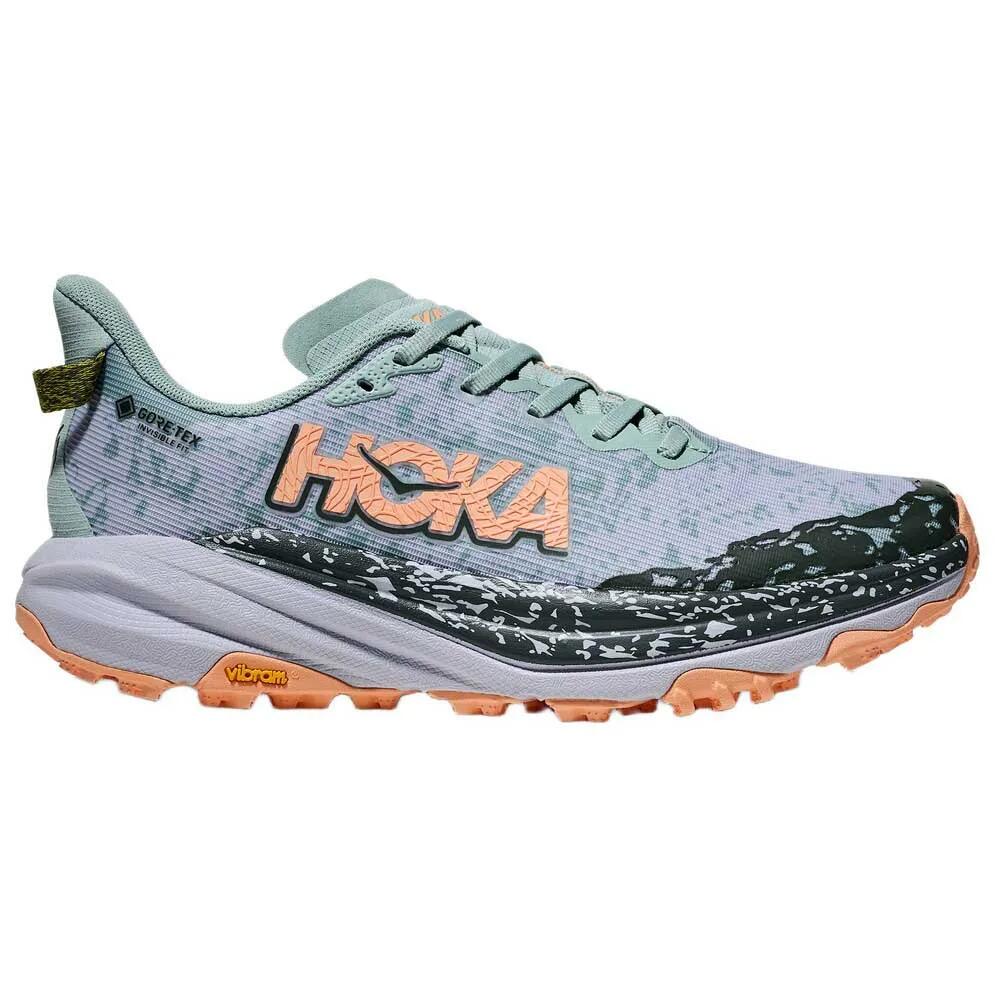 ホカ スピードゴート 6 ゴアテックス トレイル 駈けっくら シューズ （ Jade/AshGrey ） | HOKA Speedgoat 6 gore-tex trail running shoes  [t]