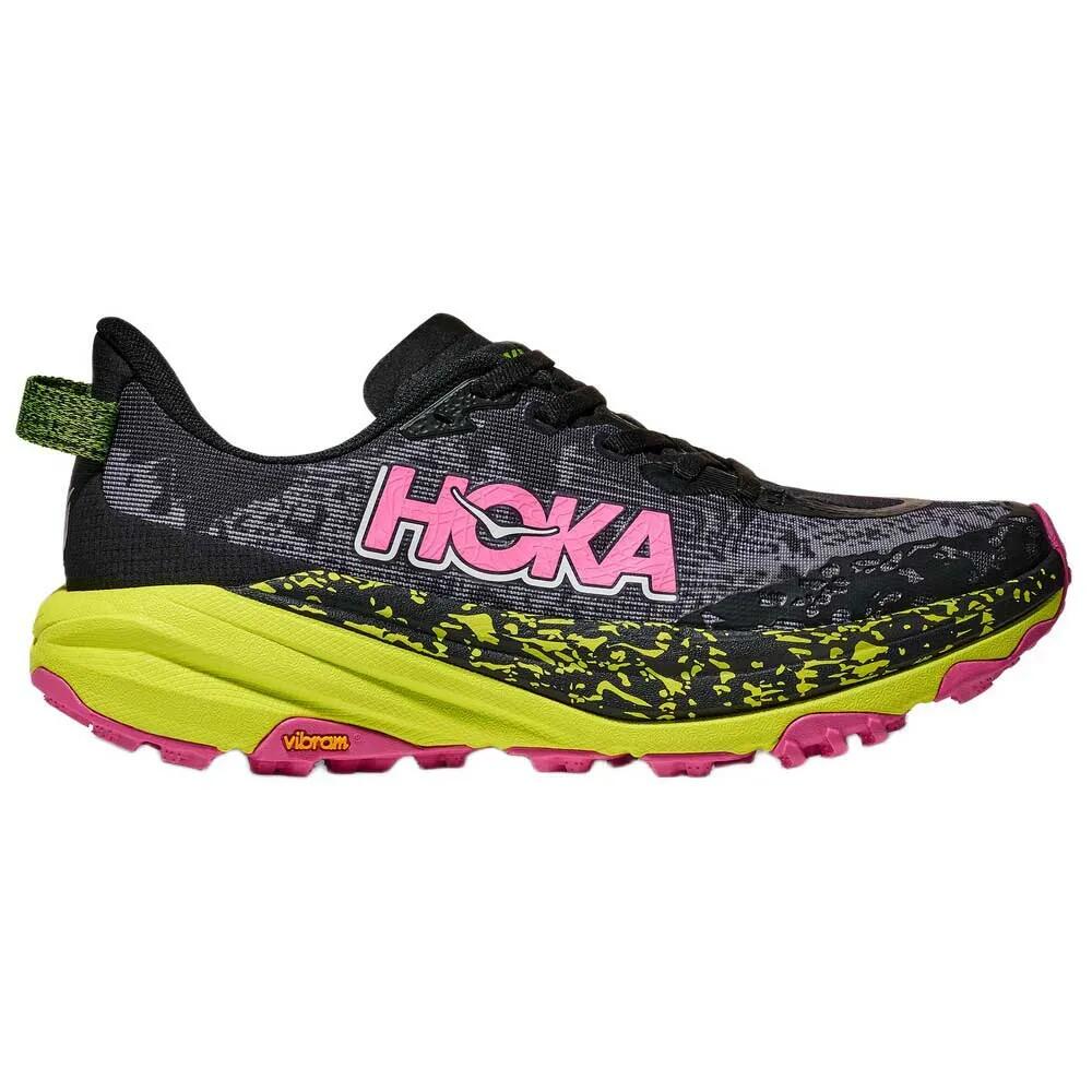 ホカ スピードゴート 6 トレイル 駈けっくら シューズ （ Black/NeonHokaCitrus ） | HOKA Speedgoat 6 trail running shoes  [t]