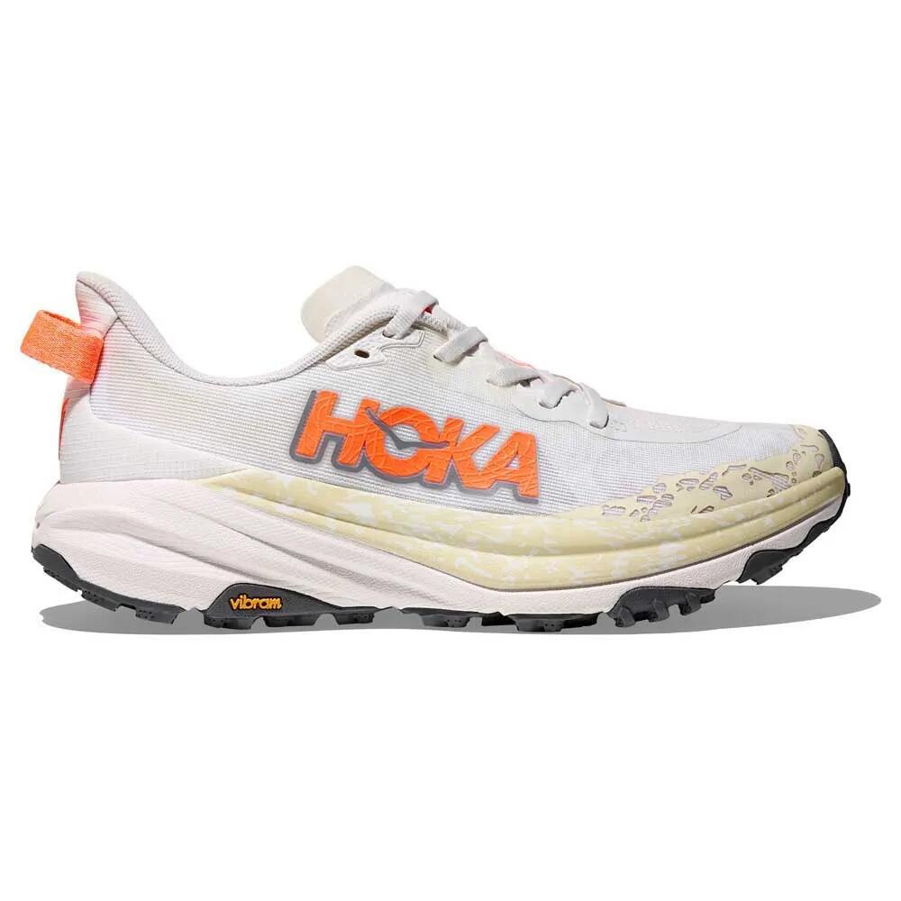 ホカ スピードゴート 6 トレイル 駈けっくら シューズ （ White/NeonTangerine ） | HOKA Speedgoat 6 trail running shoes  [t]