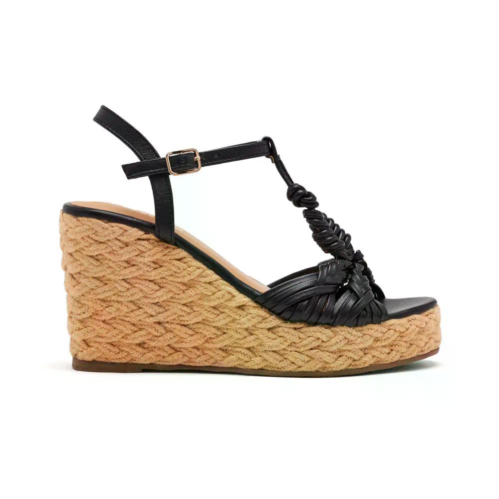 ジオセッポ カスティーン ウェッジ サンダル ウィメンズ （ Black ） | GIOSEPPO Castine Wedge Sandals Women [t]