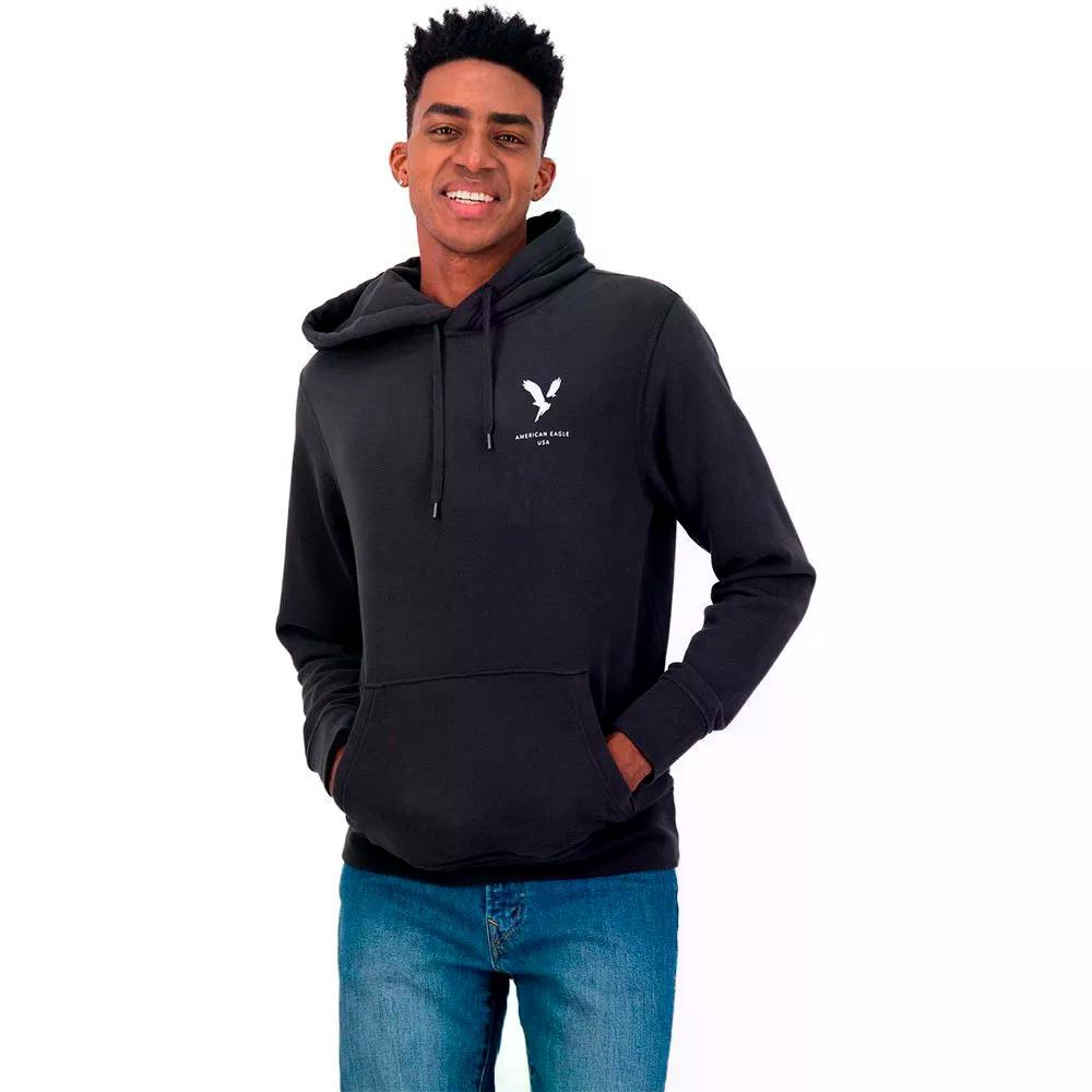 アメリカンイーグル グラフィック フリース フーディー （ Black ） | AMERICAN EAGLE Graphic Fleece hoodie [t]｜クライムスワールド 店