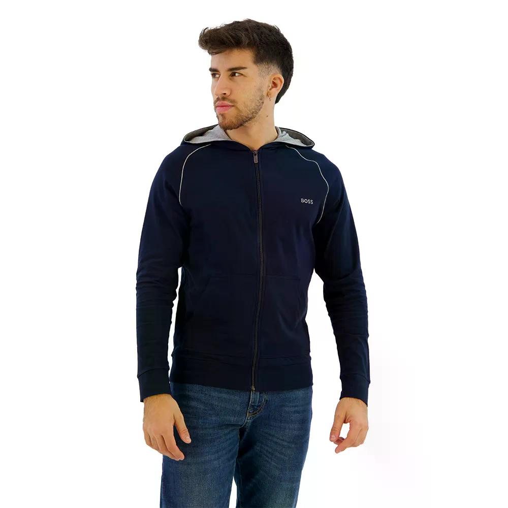 ボス ミックス＆マッチ H 10259917 フルジップ スウェットシャツ （ DarkBlue ） | BOSS Mix&Match H 10259917 full zip sweatshirt [t]