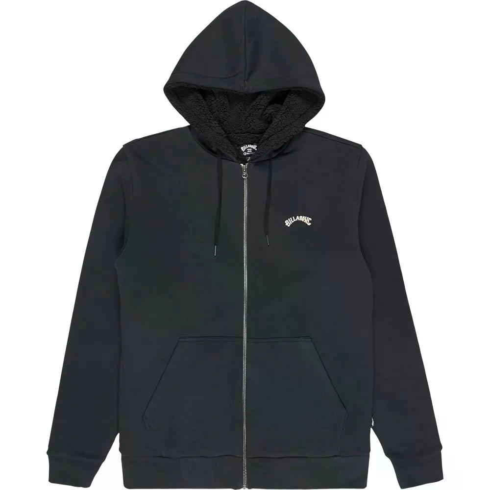 ビラボン アーチ シェルパ フルジップ スウェットシャツ （ Black ） | BILLABONG Arch Sherpa full zip sweatshirt [t]