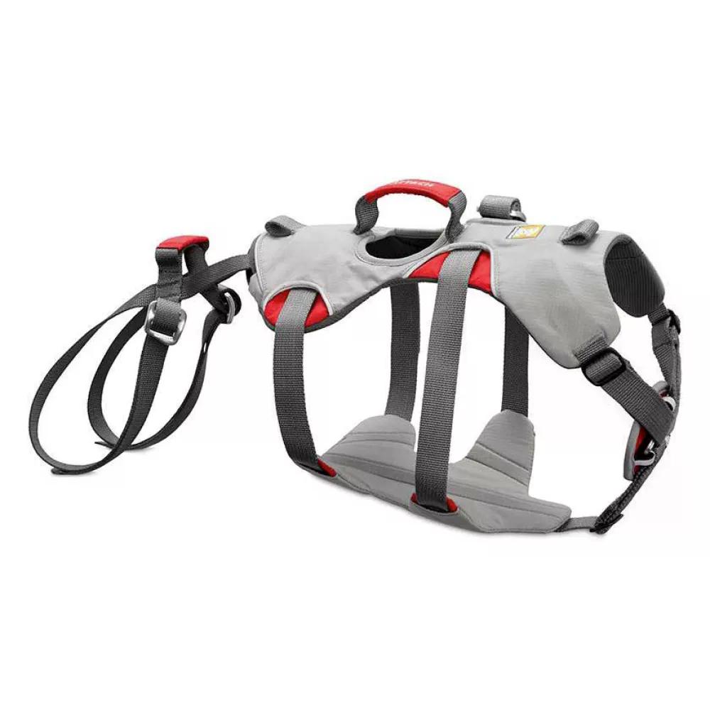 ラフウェア ダブル うしろ側 飼い犬 馬具 （ CloudburstGrey ） | RUFFWEAR Double Back Dog Harness  [t]