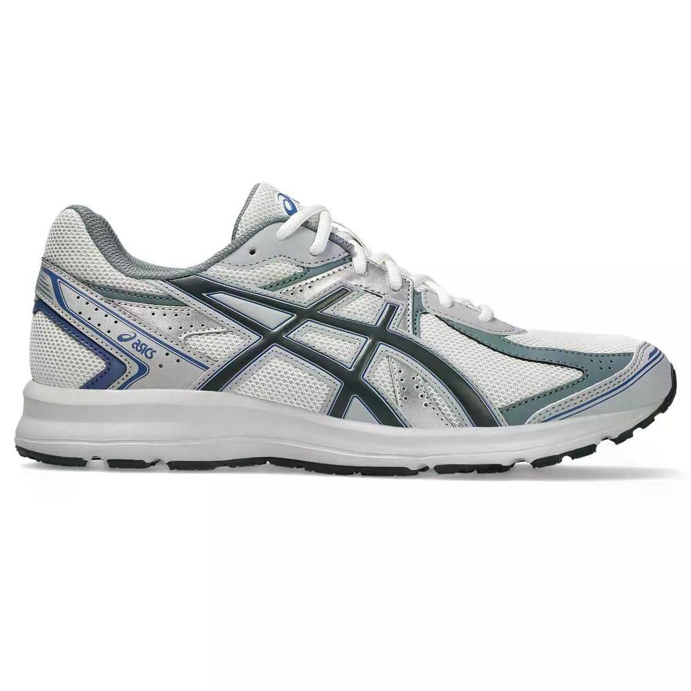 アシックス 運動競技表現スタイル 小股走り 100S 調教師 （ White/CarrierGrey ） | Asics SportStyle Jog 100S trainers  [t] メンズ靴-靴
