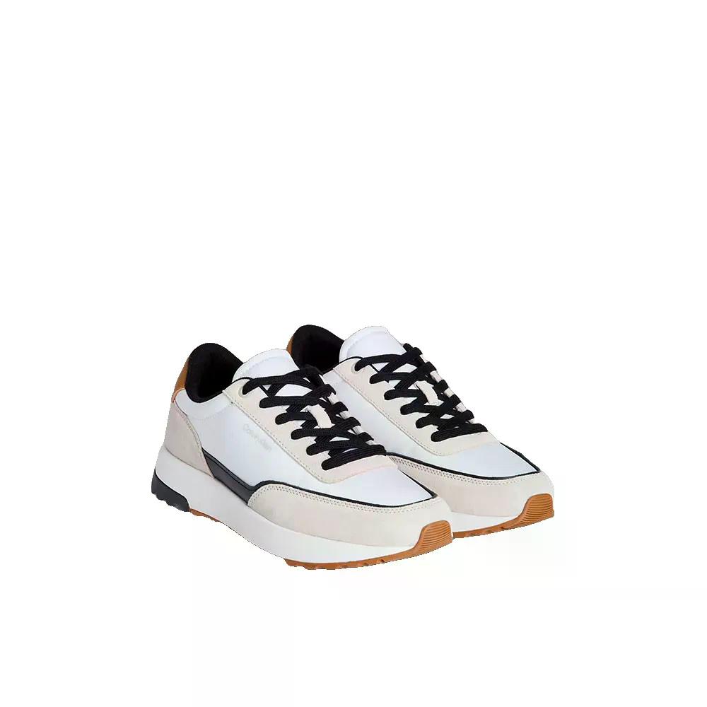 カルバン クラはたご屋 シティ 走者 調教師 （ StonyBeige/White/DriedOregano ） | CALVIN KLEIN City Runner trainers  [t]