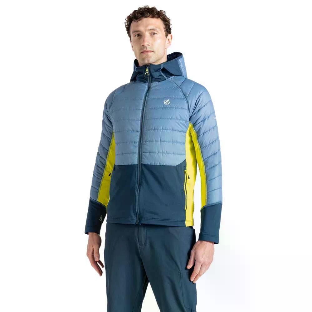 デアツービー ディセンディング ハイブリッド フルジップ スウェットシャツ （ CoronetBlue/MoonlightDenim ） | DARE2B Descending Hybrid full zip sweatshirt [t]｜クライムスワールド 店