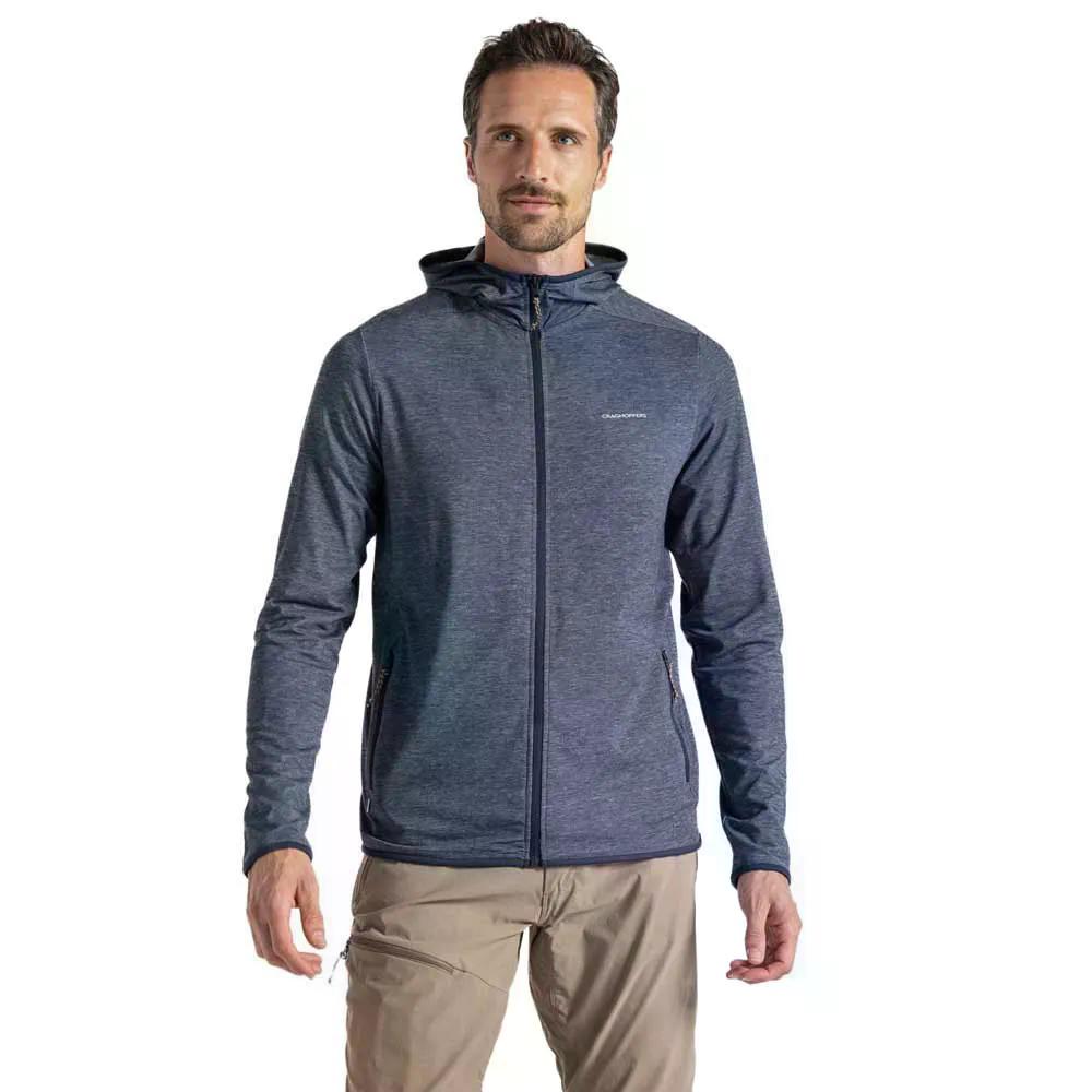 クラグホッパーズ ノシライフ デフト フルジップ スウェットシャツ （ BlueNavyMarl ） | CRAGHOPPERS Nosilife Deft full zip sweatshirt [t]