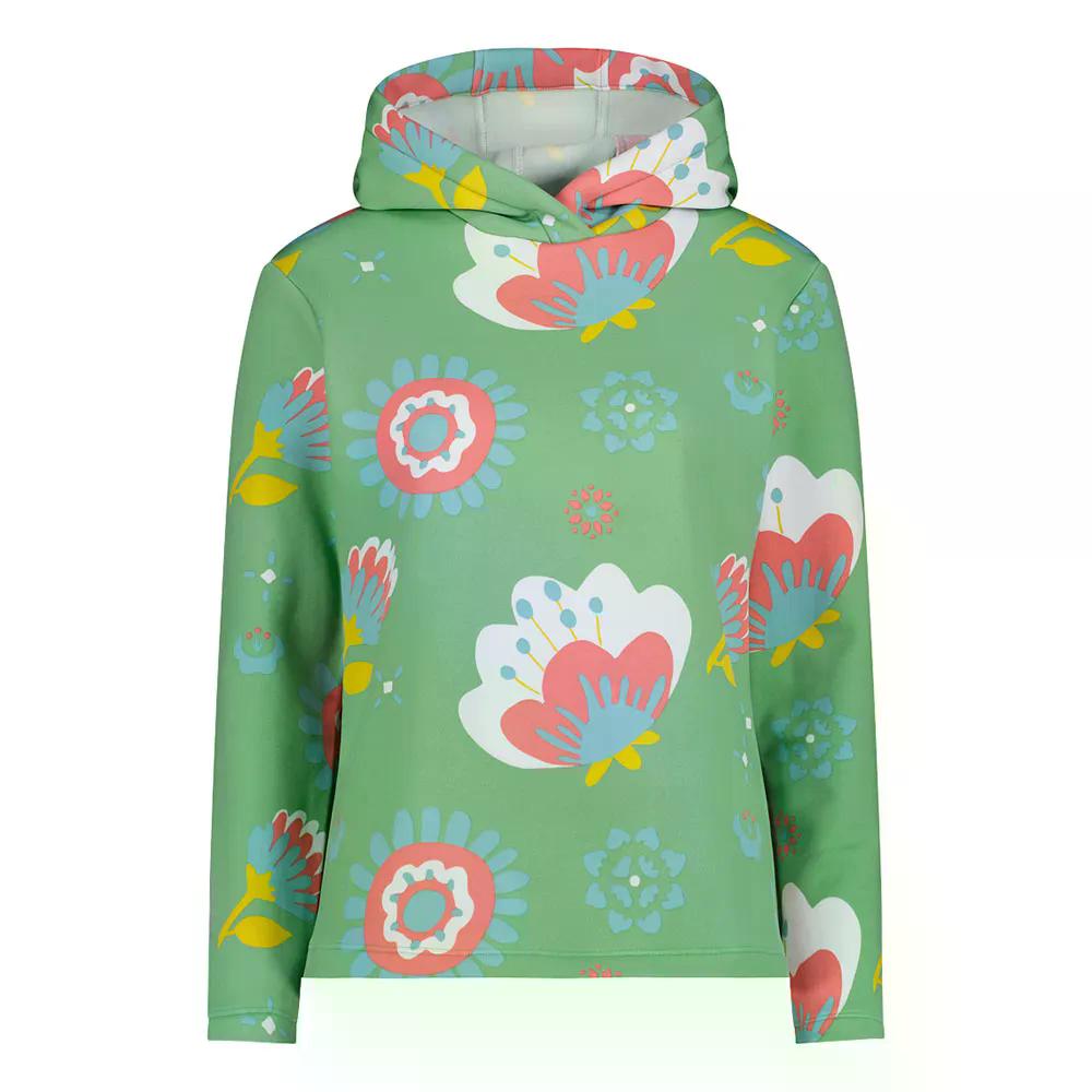 CMP 34E3236 スウェットシャツ レディース （ MossGreen/AquaBlue/B.Co ） | CMP 34E3236 sweatshirt Woman [t]｜クライムスワールド 店