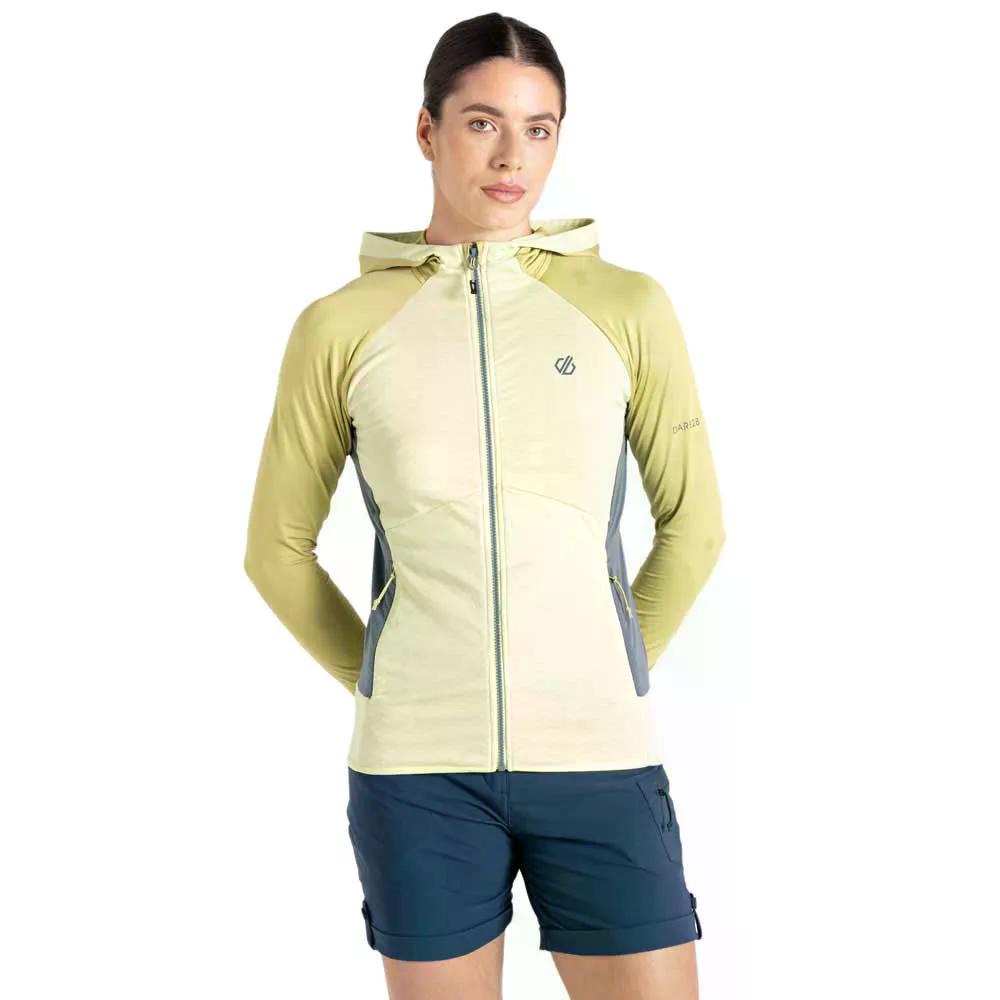 デアツービー エボルビング コア フルジップ スウェットシャツ レディース （ Bamboo/ButterflyGreen ） | Dare2B Evolving Core full zip sweatshirt Woman [t]