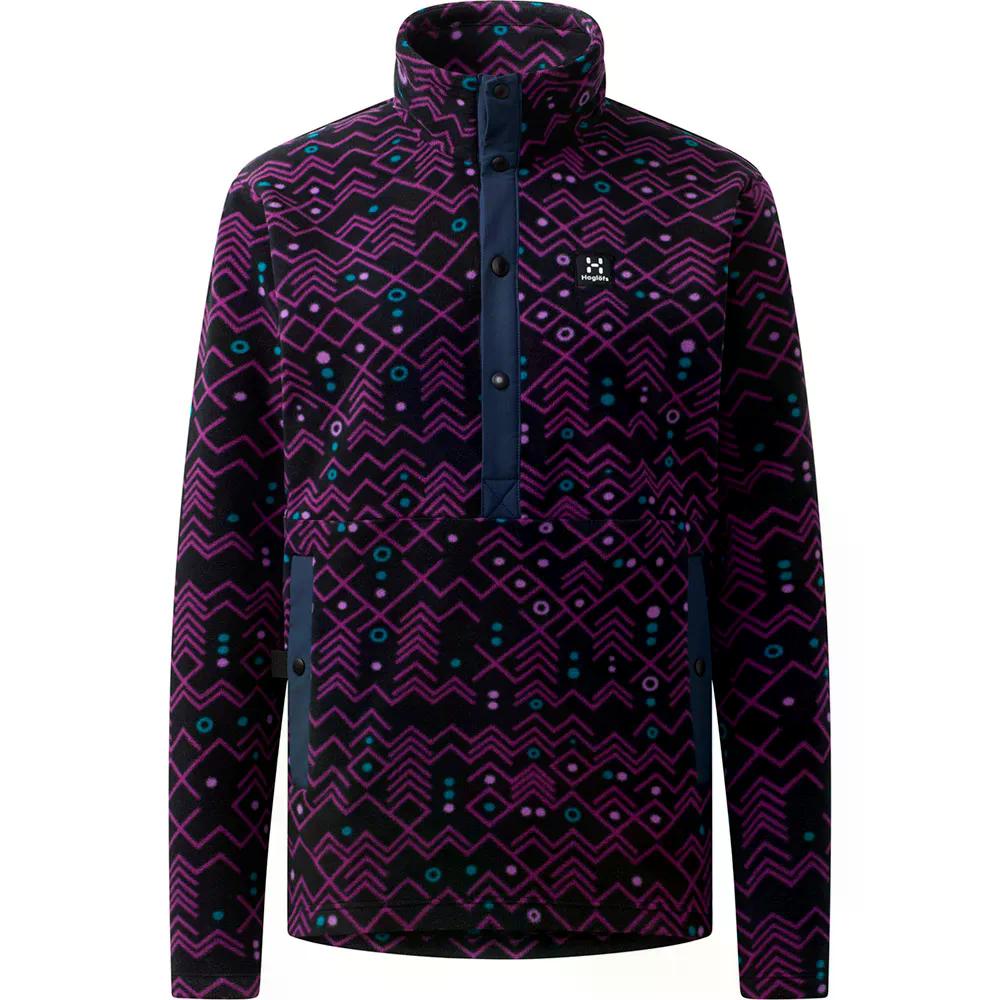 ホグロフス モラ ミッド フルジップ スウェットシャツ レディース （ TarnBlue/GrapePurple ） | HAGLOFS Mora Mid full zip sweatshirt Woman [t]