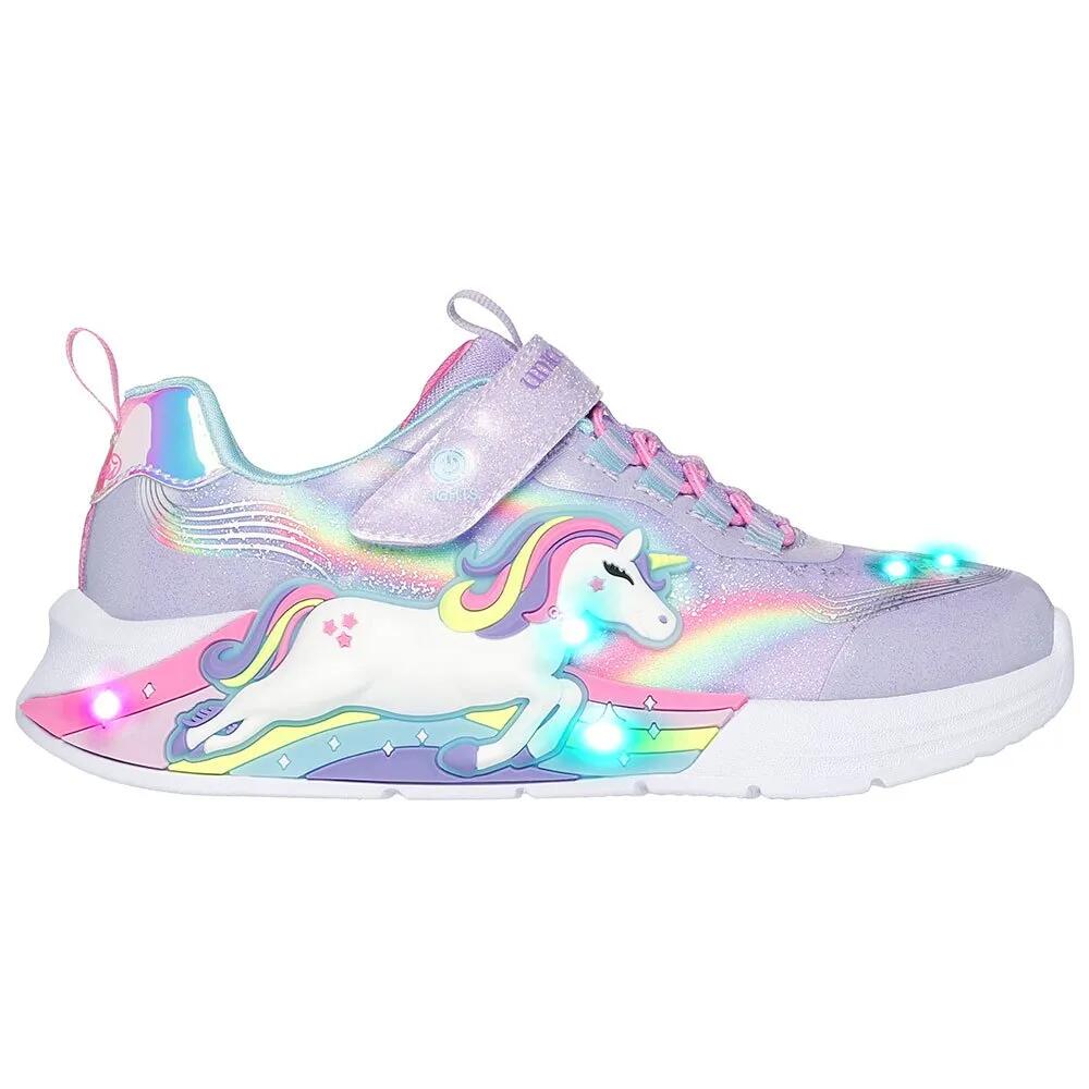 スケッチャーズ ユニコーン チェイサー ジュニア スニーカー （ Lavender Sparkle Mesh / Multi Trim ） | SKECHERS Unicorn Chaser Junior trainers [t]｜クライムスワールド 店
