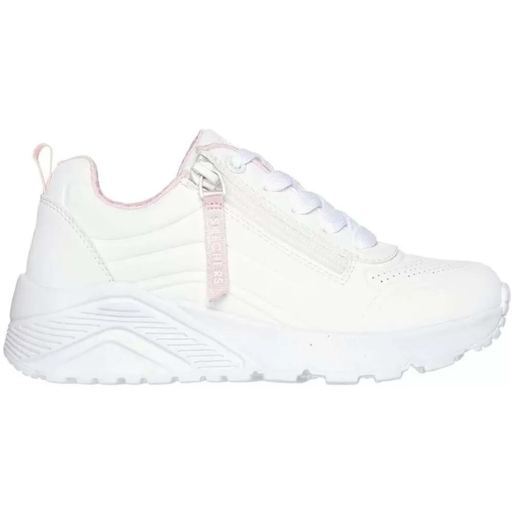 スケッチャーズ ウノ ライト イージー ズィップ ジュニア スニーカー （ White ） | SKECHERS Uno Lite Easy Zip Junior trainers [t]｜クライムスワールド 店
