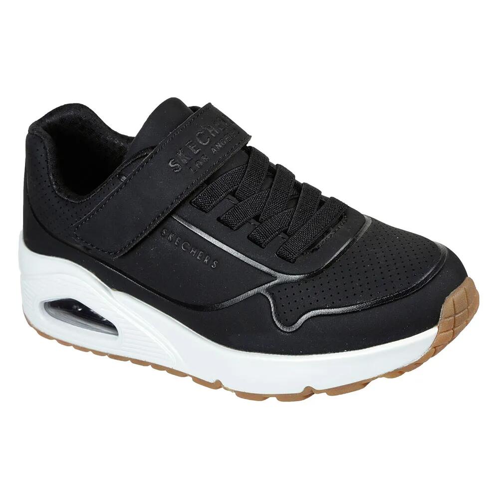スケッチャーズ ウノ エア ブリッツ ジュニア スニーカー （ Black Synthetic / White Trim ） | SKECHERS Uno Air Blitz Junior trainers [t]｜クライムスワールド 店