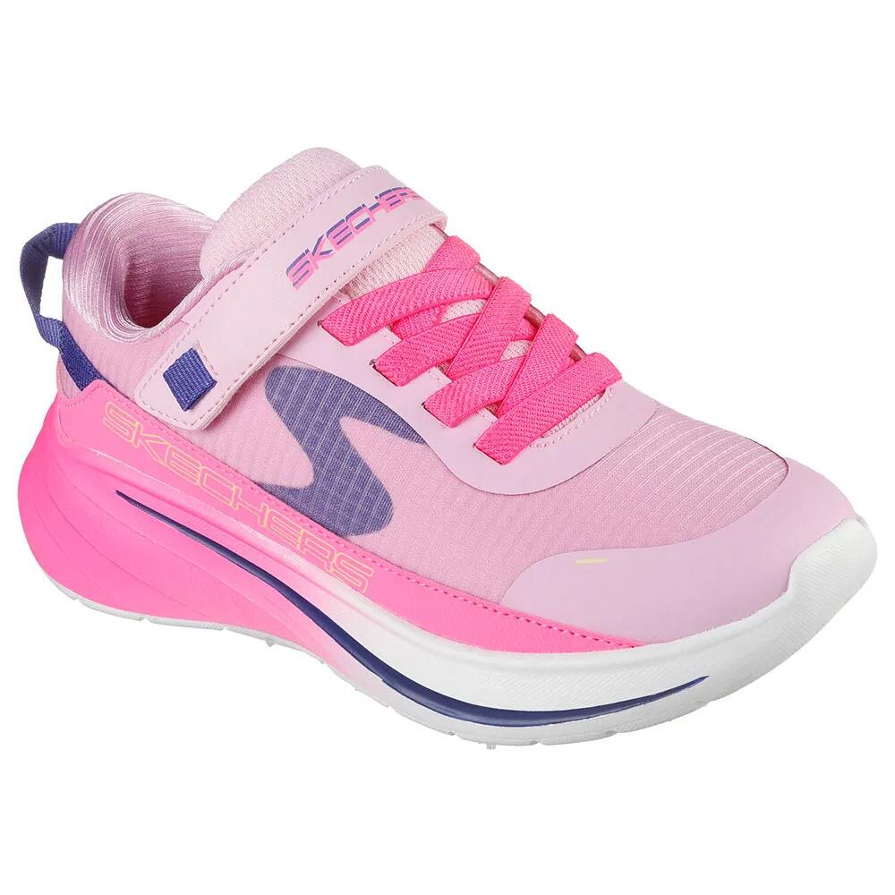 スケッチャーズ ウェーブ 92 イマラ ライト ジュニア スニーカー （ Light Pink Synthetic/Hot Pink Trim ） | SKECHERS Wave 92 Imara Lite Junior trainers [t]｜クライムスワールド 店
