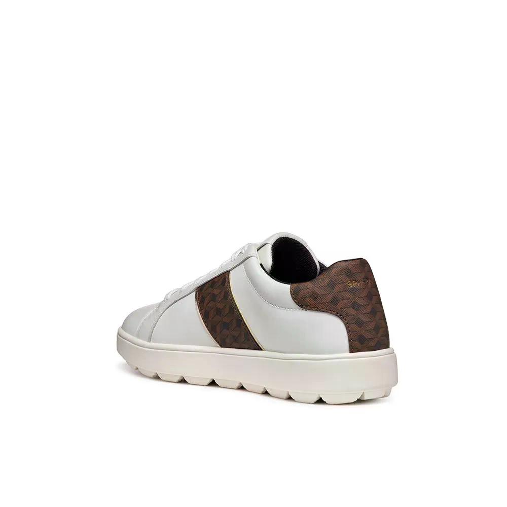 ジェオックス D スフェリカ ECUB-1 A スニーカー レディース （ White/DarkBrown ） | GEOX D Spherica Ecub-1 A sneakers Woman  [t]