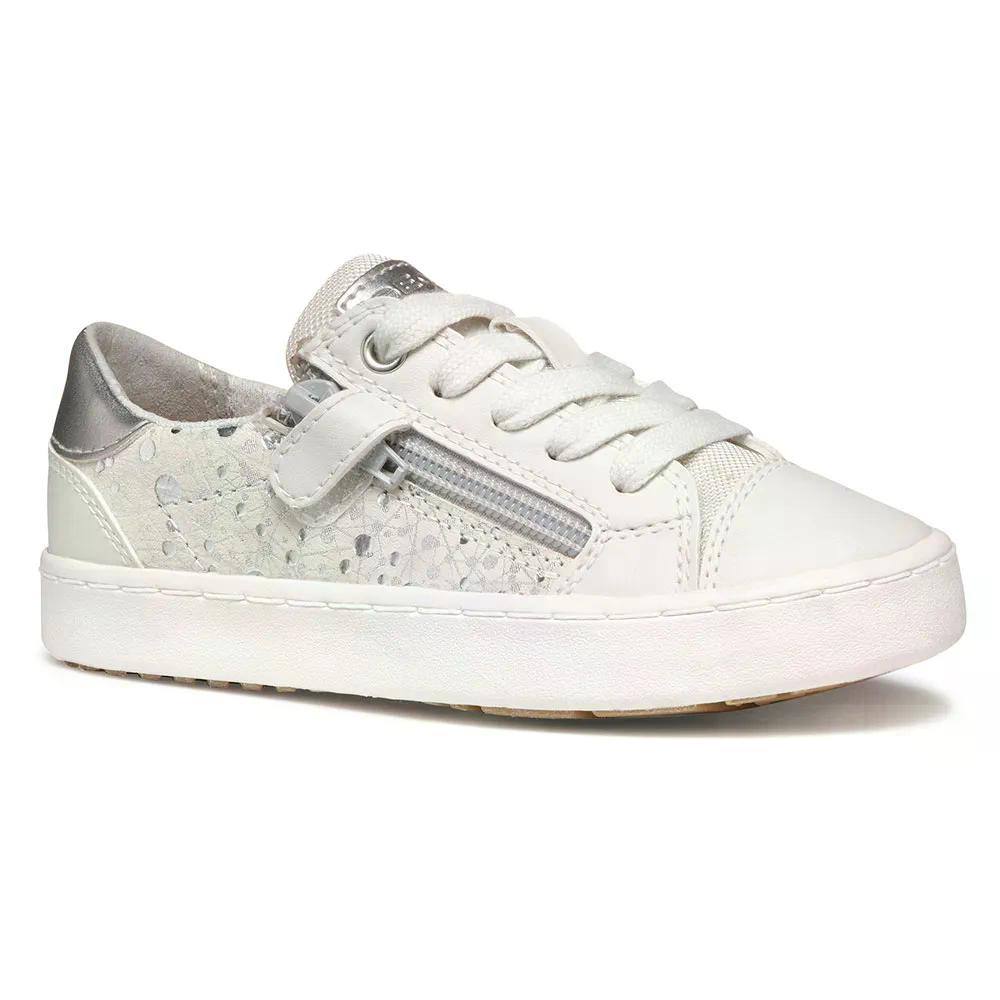 ジェオックス キルウィ A キッズ スニーカー （ OffWhite/Silver ） | GEOX Kilwi A Kids sneakers  [t]