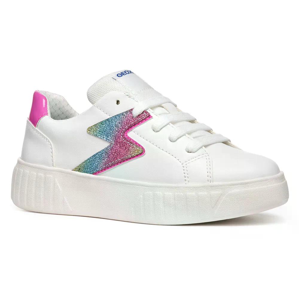 ジェオックス ミキロシ A キッズ スニーカー （ White/MuLighticolor ） | GEOX Mikiroshi A Kids sneakers [t]