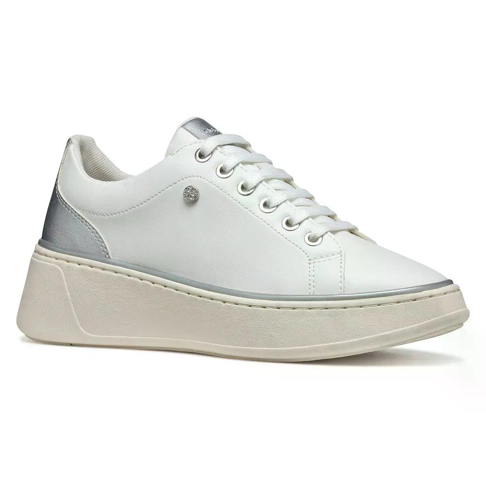 ジェオックス サネッティ A スニーカー レディース （ White/Silver ） | GEOX Sunnetty A sneakers Woman  [t]