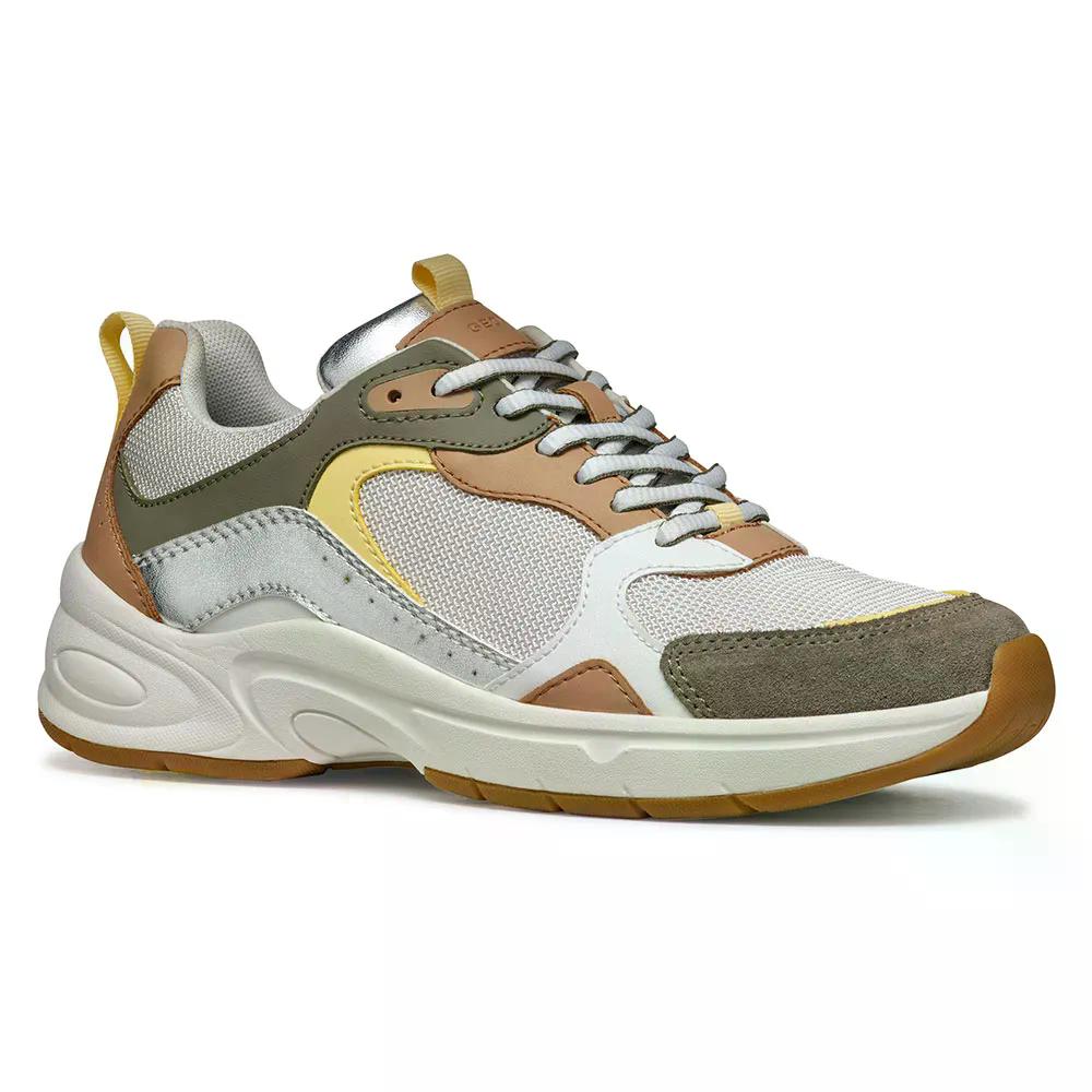 ジェオックス ザルヴィア A スニーカー レディース （ OffWhite/Sage ） | GEOX Zarvia A sneakers Woman  [t]
