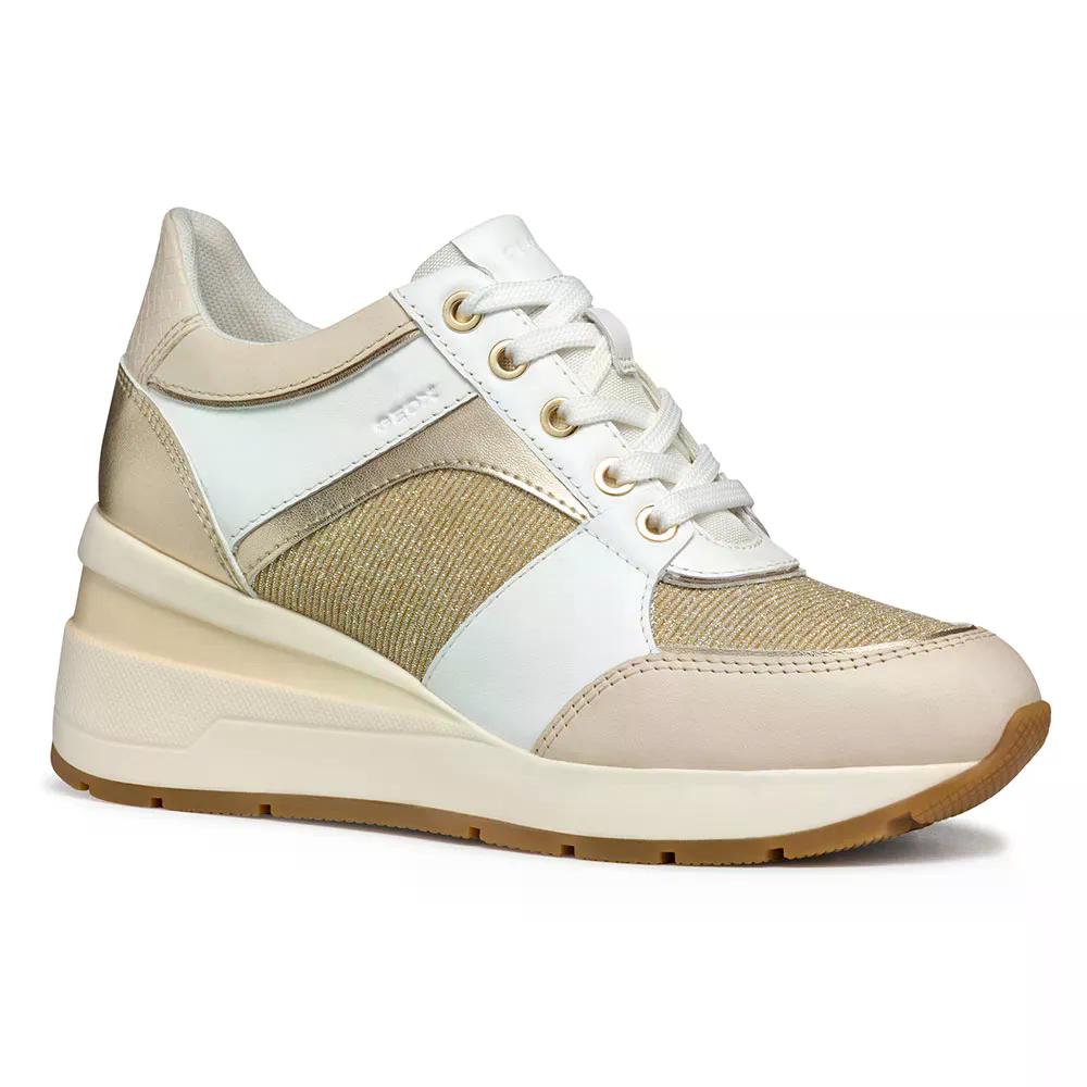 ジェオックス ゾスマ スニーカー レディース （ White/LightGold ） | GEOX Zosma sneakers Woman  [t]