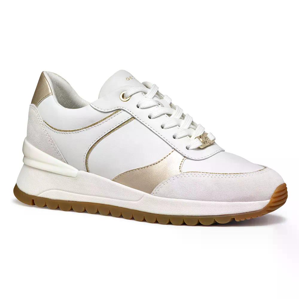 ジェオックス デシャ スニーカー レディース （ White/LightGold ） | GEOX Desya sneakers Woman  [t]