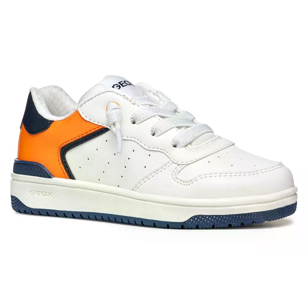 ジェオックス J45LQB05411 ワシバ キッズ スニーカー （ White/LightOrange ） | GEOX J45LQB05411 Washiba Kids sneakers [t]