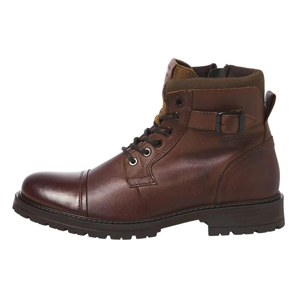 ジャック アンド ジョーンズ デクスター レザー ブーツ （ Brown Stone ） | JACK & JONES Dexter Leather boots [t]