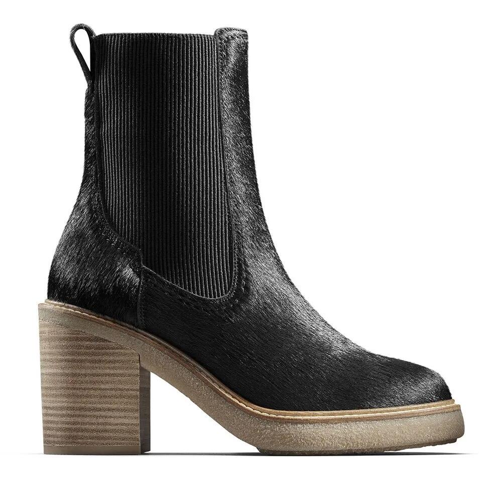 クラークス シューズ カッシアーノ とっ始め ブーティーズ ウィメンズ （ Black Interest ） | CLARKS SHOES Cassiano Top booties Women [t]