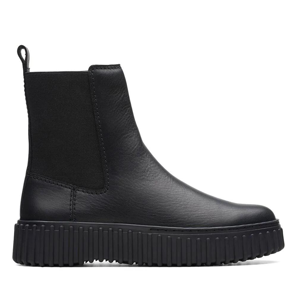 クラークス シューズ トゥー吸血鬼 メイプル ブーティーズ ウィメンズ （ Black Leather ） | CLARKS SHOES Torhill Maple booties Women [t]
