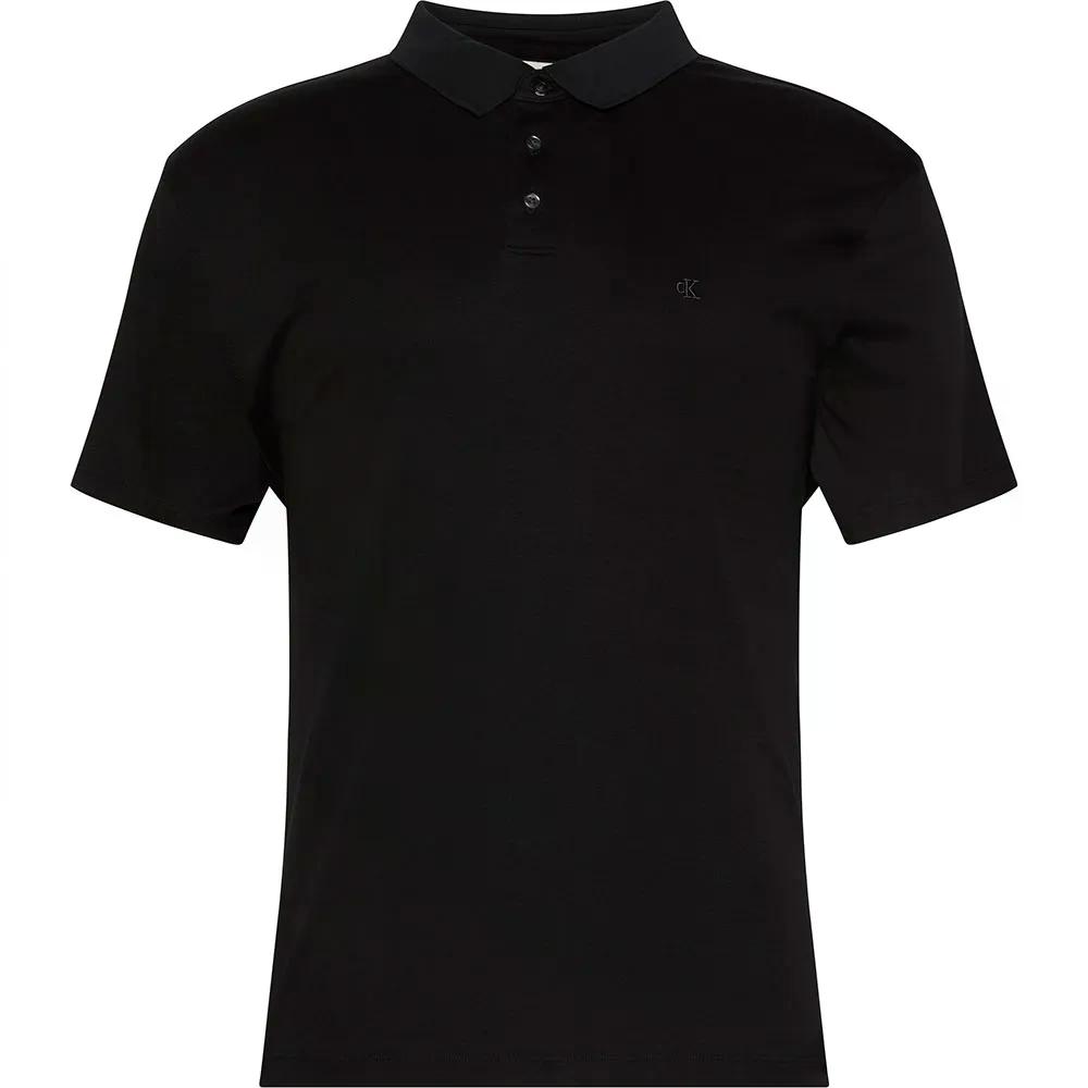 カルバン クラはたご屋 スーピマ イーエムビー 遊撃手 衣袂 ポロ （ Black ） | CALVIN KLEIN Supima EMB short sleeve polo  [t]
