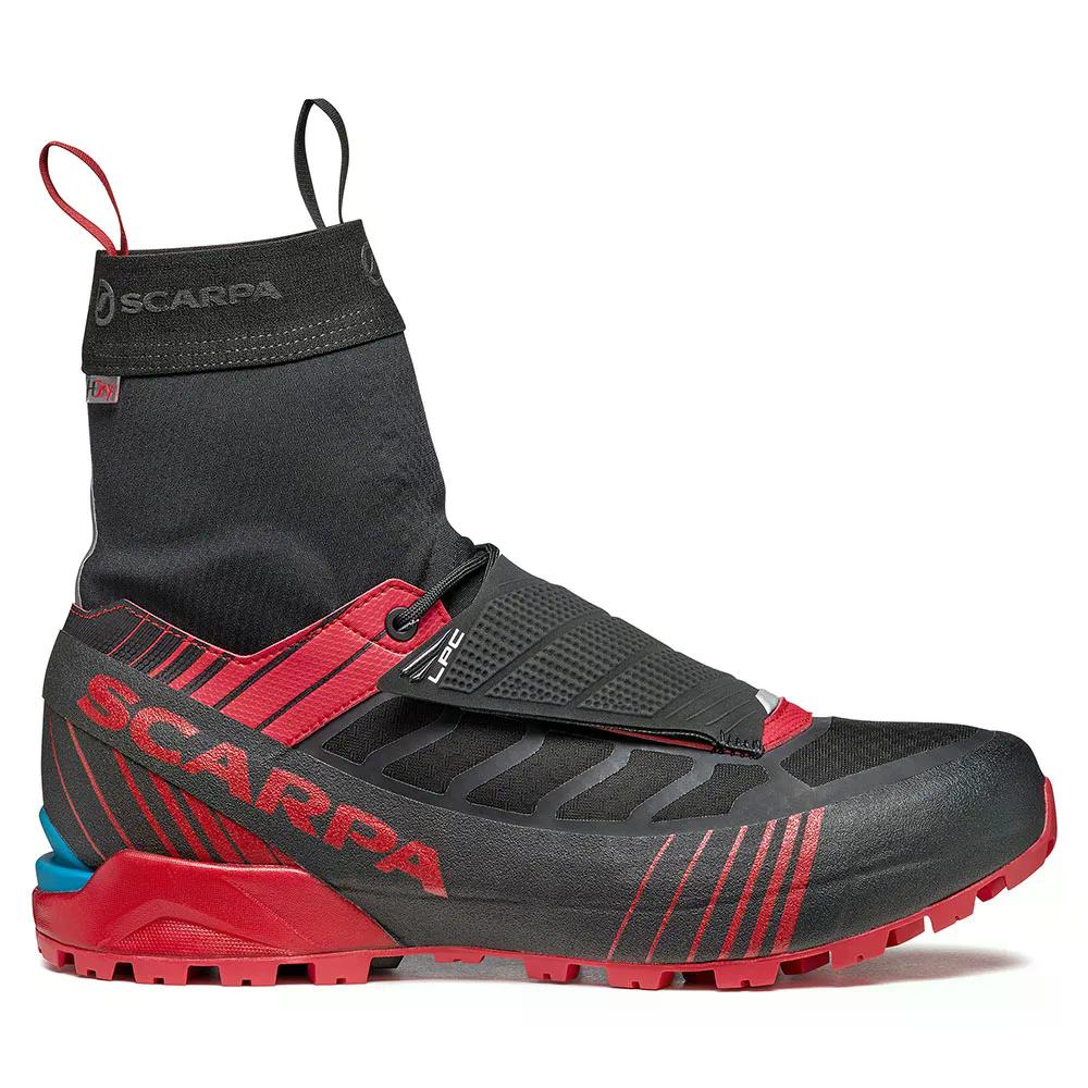 スカルパ リベレ S 固定ディスク 技術的 クライミングブーツ （ Black/Red ） | SCARPA Ribelle S 固定ディスク Technical Climbing Boots   [t]