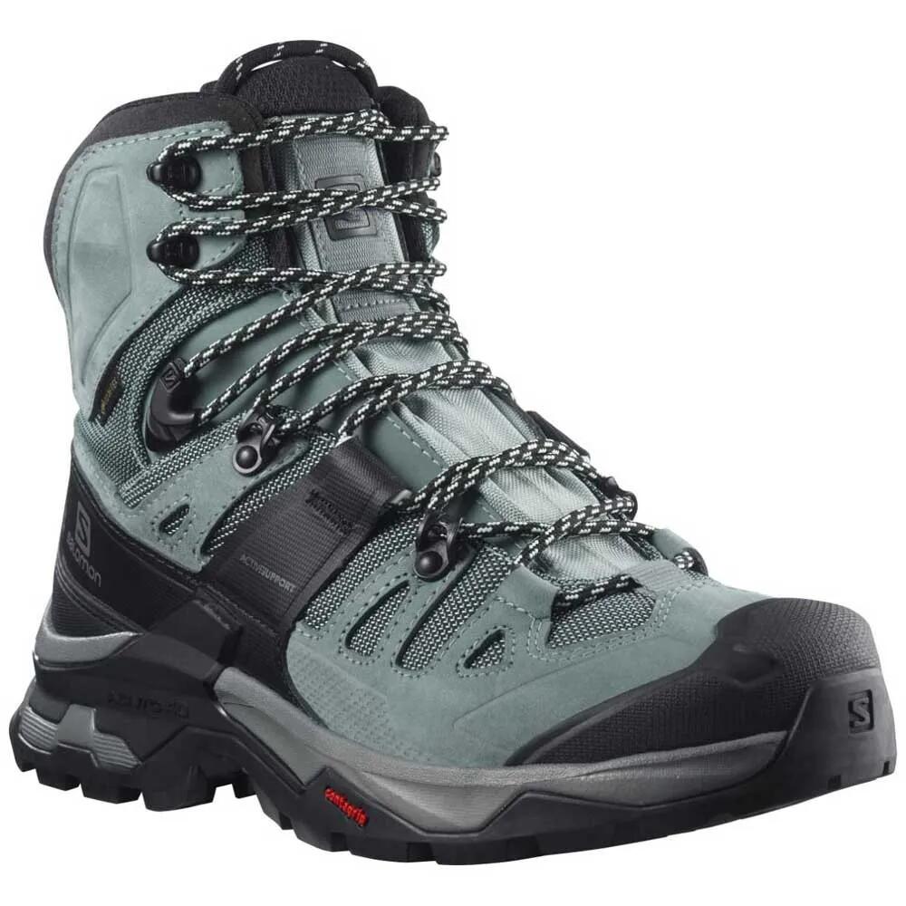 サロモン クエスト 4 ゴアテックス ワイド ハイキング ブーツ （ Slate/Trooper/OpalBlue ） | SALOMON Quest 4 gore-tex wide hiking boots [t]