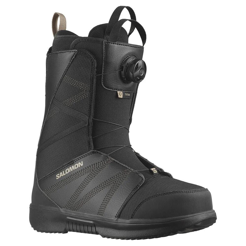 サロモン タイタン ボア スノーボード ブーツ （ Black/Black/RoastedCashew ） | SALOMON Titan Boa Snowboard Boots [t]