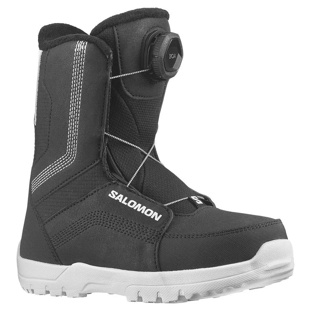 サロモン ウィップスター ボア スノーボード ブーツ （ Black/Black/White ） | SALOMON Whipstar Boa Snowboard Boots [t]