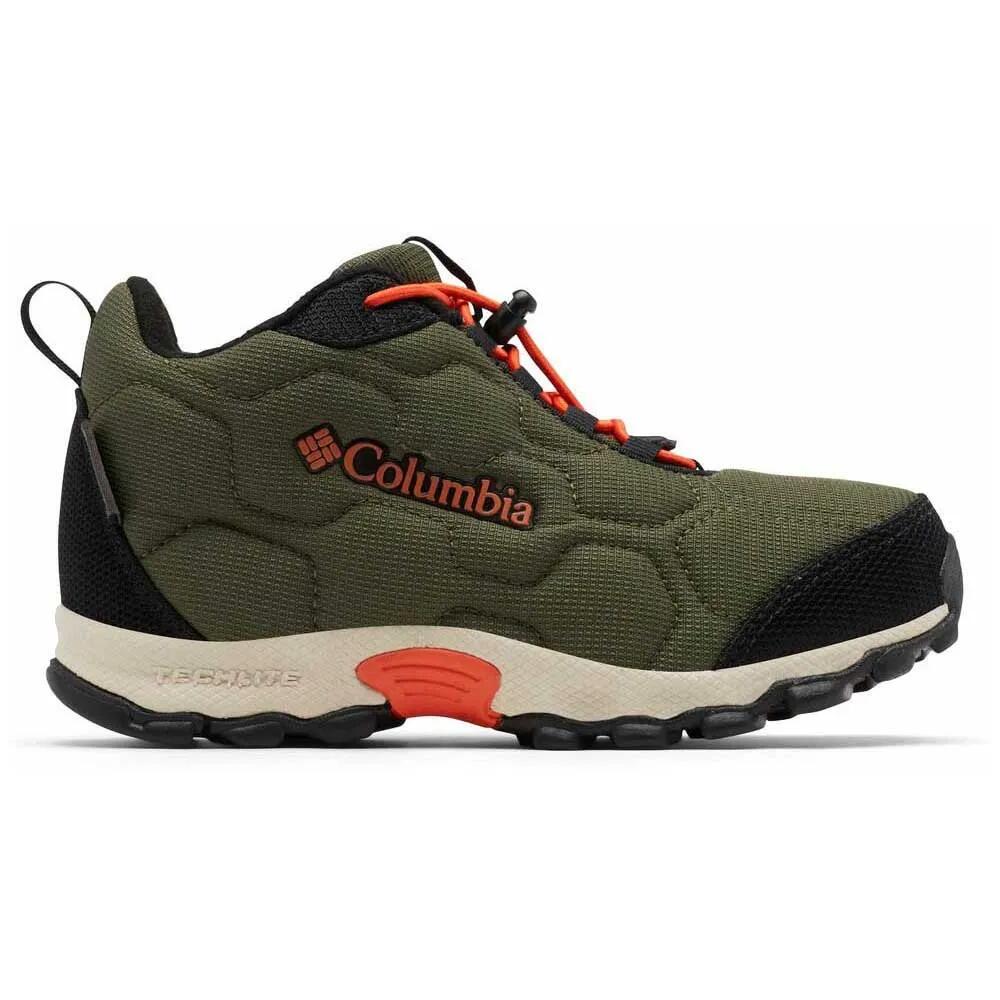 コロンビア ファイアキャンプ ミッド II ジュニア ハイキング ブーツ（ Nori/RedQuartz ） | COLUMBIA Firecamp Mid II Junior hiking boots [t]