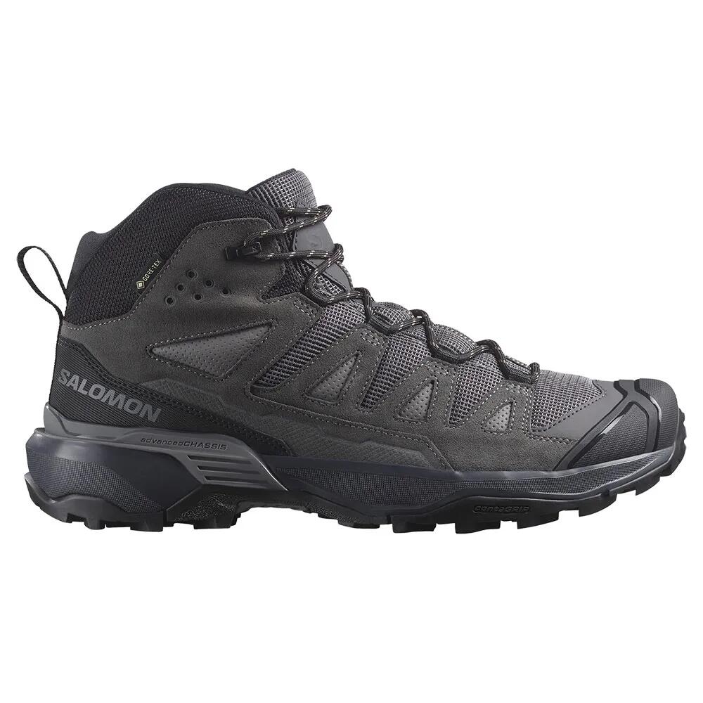 サロモン エックス ウルトラ 360 なめし革 ミッド ゴアテックス 山歩き ブーツ （ Castlerock/Asphalt/Kelp ） | SALOMON X Ultra 360 Ltr Mid gore-tex hiking boots [t]