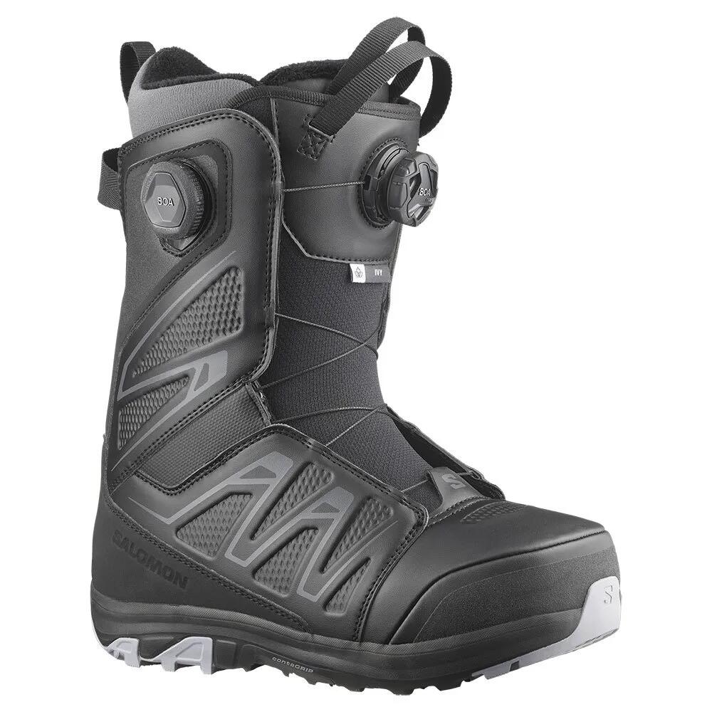 サロモン アイビー ボア SJ レディースズ スノーボード ブーツ （ Black/Black/LilacGray ） | SALOMON Ivy BOA SJ woman Snowboard Boots [t]