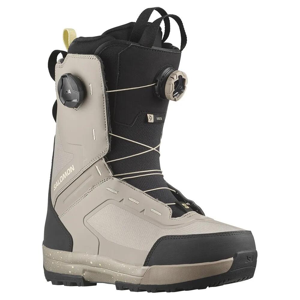 サロモン ビスタ デュアル ボア レディースズ スノーボード ブーツ （ VintageKhaki/Black/TenderYellow ） | SALOMON Vista Dual BOA woman Snowboard Boots [t]