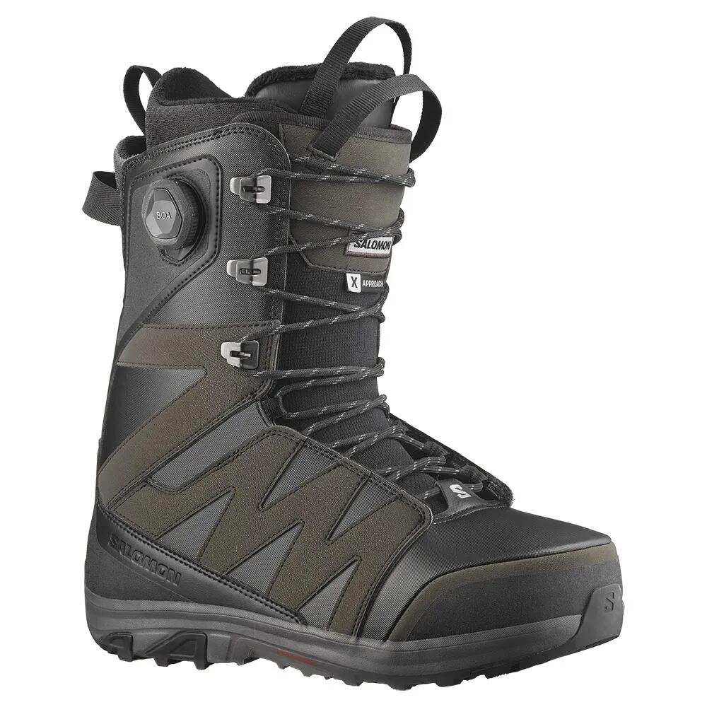 サロモン X アプローチ レース SJ ボア スノーボード ブーツ （ Black/Black/Black ） | SALOMON X Approach Lace SJ BOA Snowboard Boots [t]
