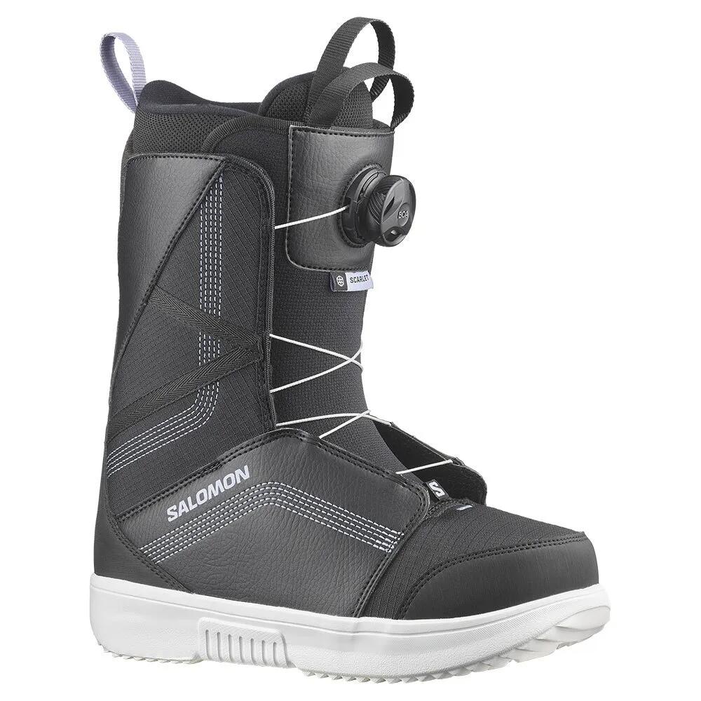 サロモン スカーレット ボア レディースズ スノーボード ブーツ （ Black/Black/PersianViolet ） | SALOMON Scarlet BOA woman Snowboard Boots [t]