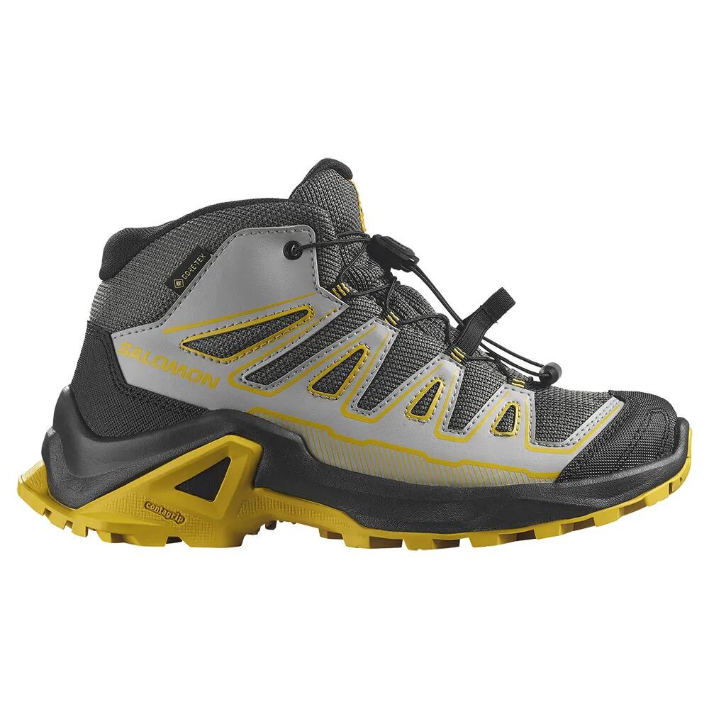 サロモン エックス ウルトラ ミッド ゴアテックス ジュニア ハイキング ブーツ （ Castlerock/Black/SpicyMustard ） | SALOMON X Ultra Mid gore-tex Junior hiking boots [t]｜クライムスワールド 店