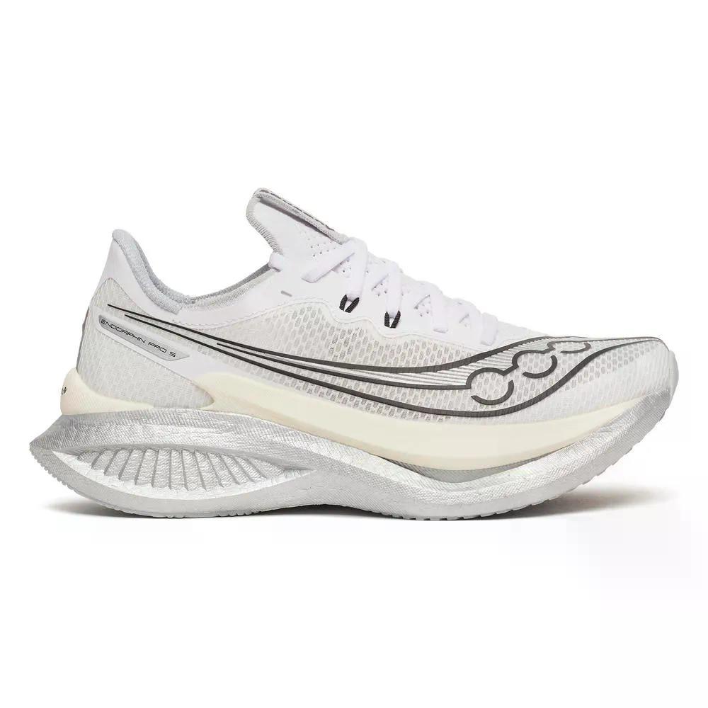 サッカニー エン海豚 労働者階級 5 駈けっくらシューズ レディース （ White/Black ） | SAUCONY Endorphin Pro 5 Running Shoes Women  [t]