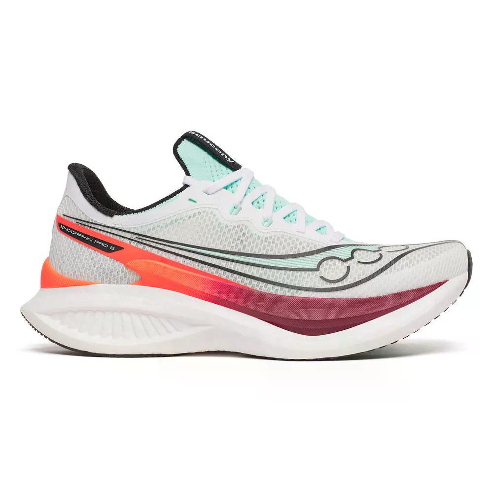 サッカニー エン海豚 労働者階級 5 駈けっくらシューズ （ White/Crimson ） | SAUCONY Endorphin Pro 5 Running Shoes  [t]