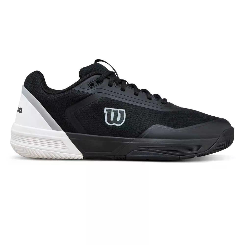 ウィルソン コートグライド オール厚地の外套 庭球シューズ （ Black/White/LunarRock ） | WILSON Courtglide All Court Tennis Shoes  [t]