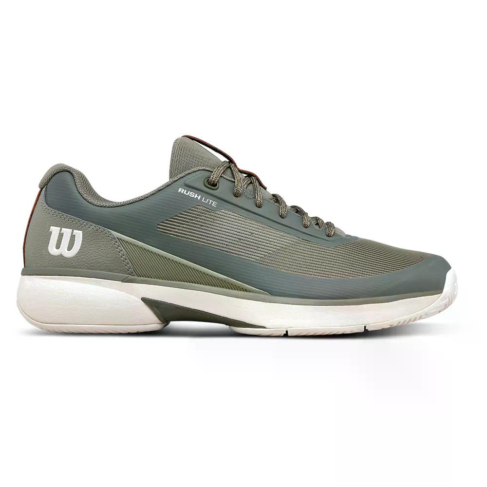 ウィルソン 混雑時 ともし火 5 オール厚地の外套 庭球シューズ （ Vetiver/Tofu/CaramelCafe ） | WILSON Rush Lite 5 All Court Tennis Shoes  [t]