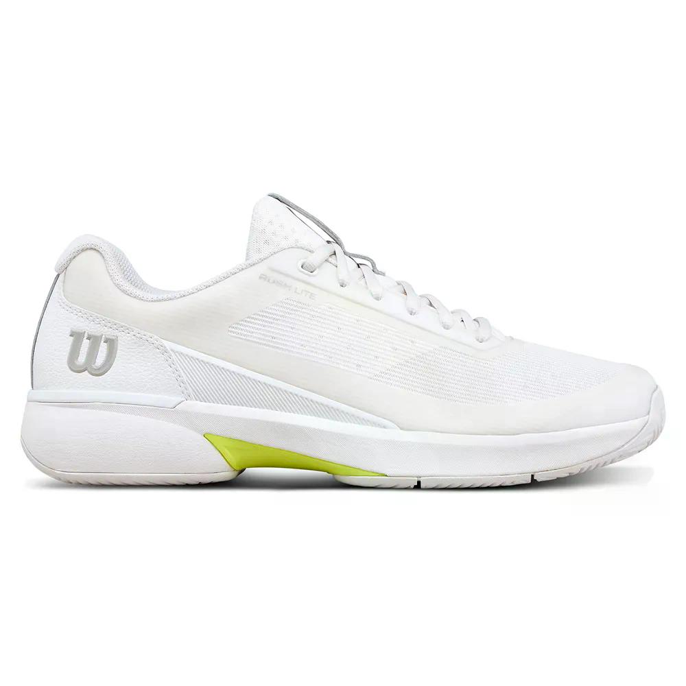 ウィルソン 混雑時 ともし火 5 オール厚地の外套 庭球シューズ （ White/White/White ） | WILSON Rush Lite 5 All Court Tennis Shoes  [t]