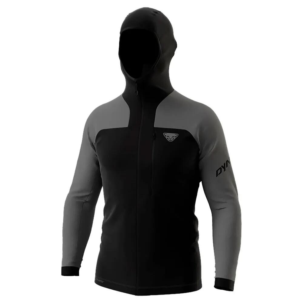 ディナフィット スピード ポラーテック フーディー フリース （ Quiet Shade Melange / Black / Orange ） | DYNAFIT Speed Polartec hoodie fleece [t]