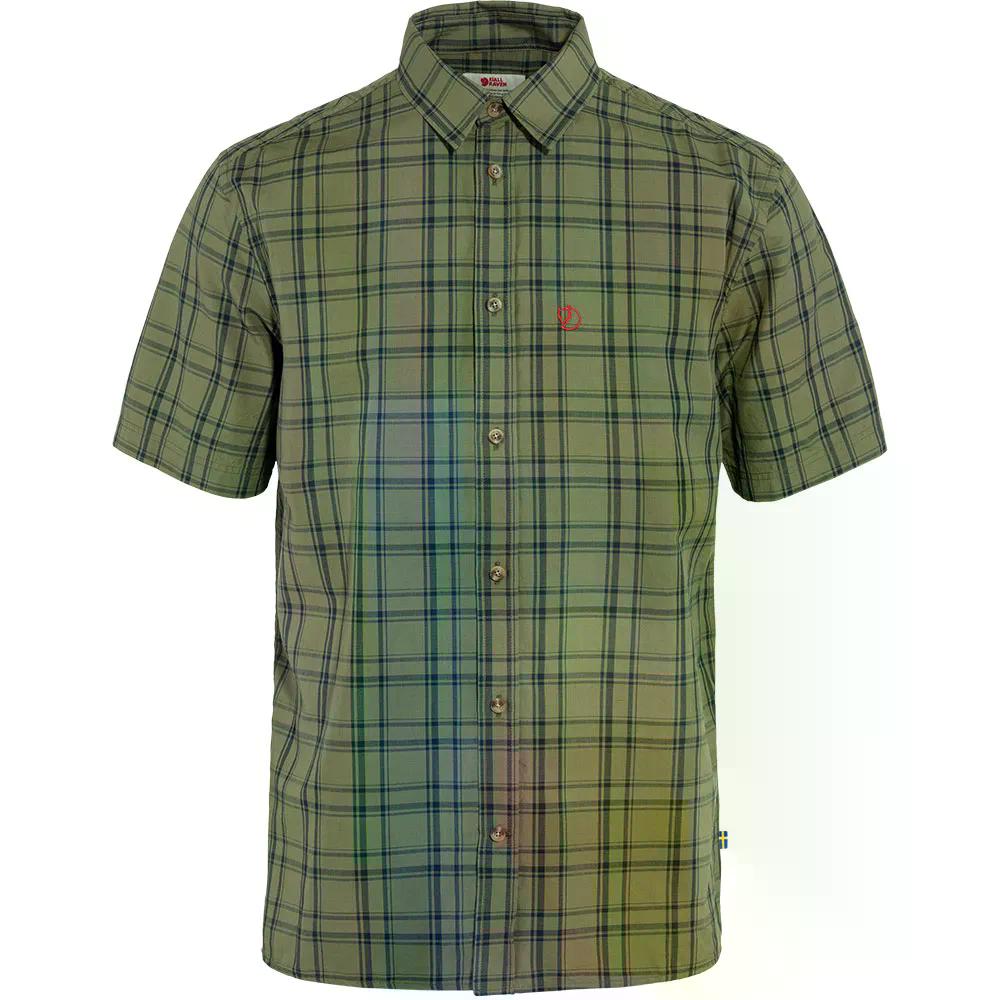 Fjallraven Ovik Lite 半袖ティーシャツ （ Green/DarkNavy ）  [t]