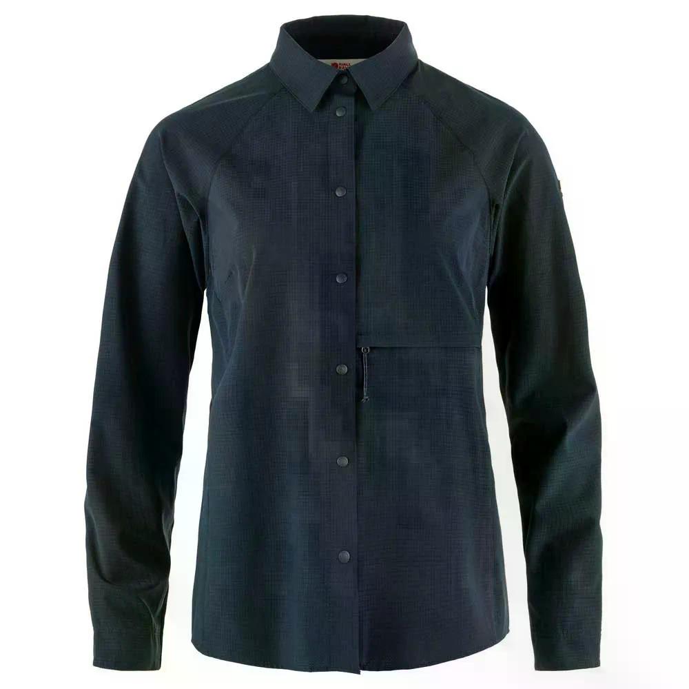 Fjallraven Abisko Trekking 長袖プルオーバー （ DarkNavy ）  [t]